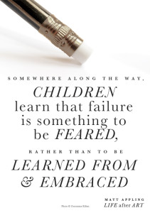Book Cover, Children Learn that failure is something to be feared